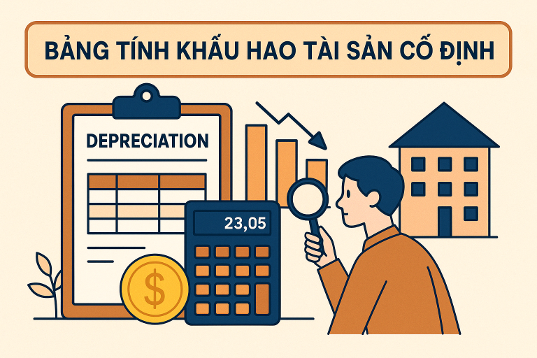 Bảng tính khấu hao tài sản cố định: Mẫu mới nhất và hướng dẫn