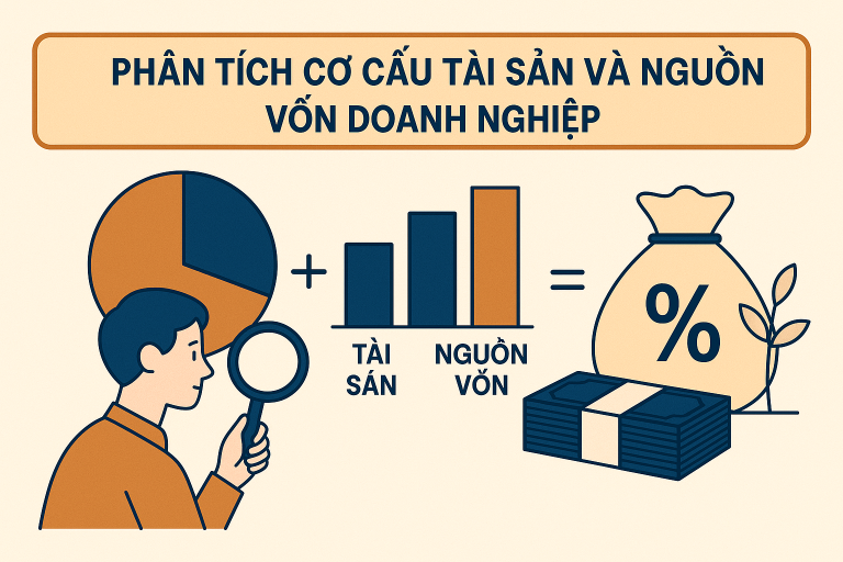 phân tích cơ cấu tài sản và nguồn vốn